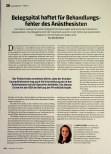 Vorschauseite 1: Belegspital haftet für Behandlungsfehler des Anästhesisten.