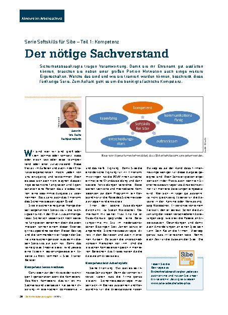 Vorschauseite 1: Serie Softskills für Sibe – Teil 1: Kompetenz Der nötige Sachverstand