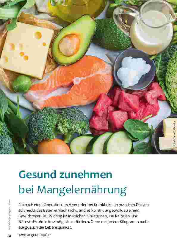 Vorschauseite 1: Gesund zunehmen bei Mangelernährung