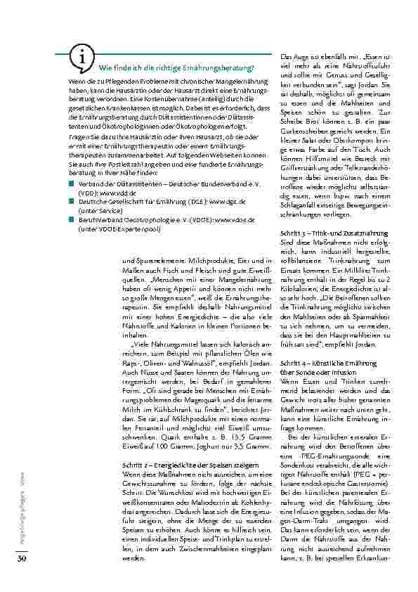 Vorschauseite 3: Gesund zunehmen bei Mangelernährung