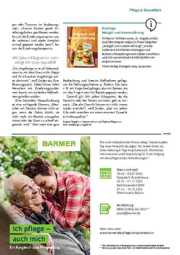 Vorschauseite 4: Gesund zunehmen bei Mangelernährung