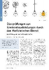 Vorschauseite 1: Überprüfung von Krankenhausleistungen durch den Medizinischen Dienst: Optimierung der Entscheidungsprozesse