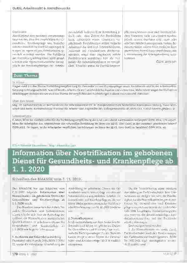Vorschauseite 4: Fortund Weiterbildungen der Gesundheitsund Krankenpflegeberufe sowie der Sozialberufe
