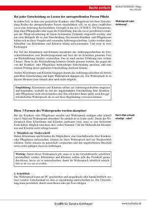Vorschauseite 4: Beraterbrief Pflege Heft 6-2026