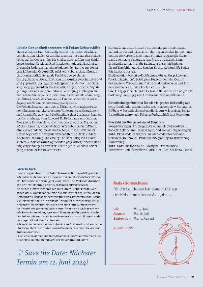 Vorschauseite 2: Nachrichten aus den Landesverbänden