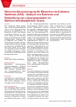 Vorschauseite 1: Klinische Akutversorgung für Menschen im Autismus-Spektrum (ASS) - Analyse von Barrieren und Entwicklung von Lösungsansätzen im Rahmen interdisziplinärer Teams