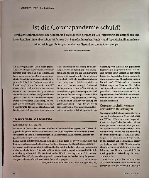 Vorschauseite 1: Ist die Coronapandemie schuld?
