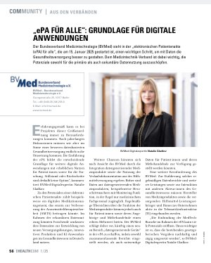 Vorschauseite 1: " ePA für alle ": Grundlage für digitale Anwendungen