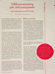 Vorschauseite 2: Okklusionstraining präund postoperativ: Zwei Fallbeispiele mit BFR-Training