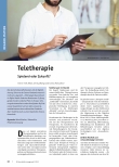 Vorschauseite 1: Teletherapie: Spielerei oder Zukunft?