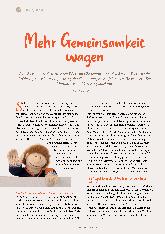 Vorschauseite 1: Mehr Gemeinsamkeit wagen.