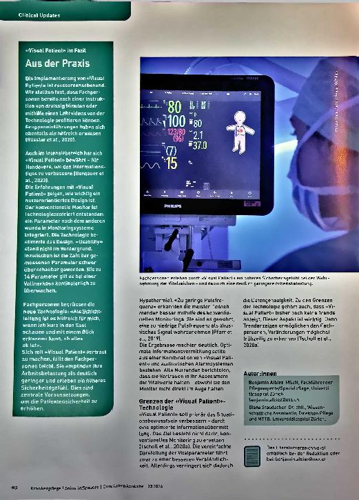 Vorschauseite 3: "Visual Patient" - ein Bild sagt mehr als tausend Zahlen