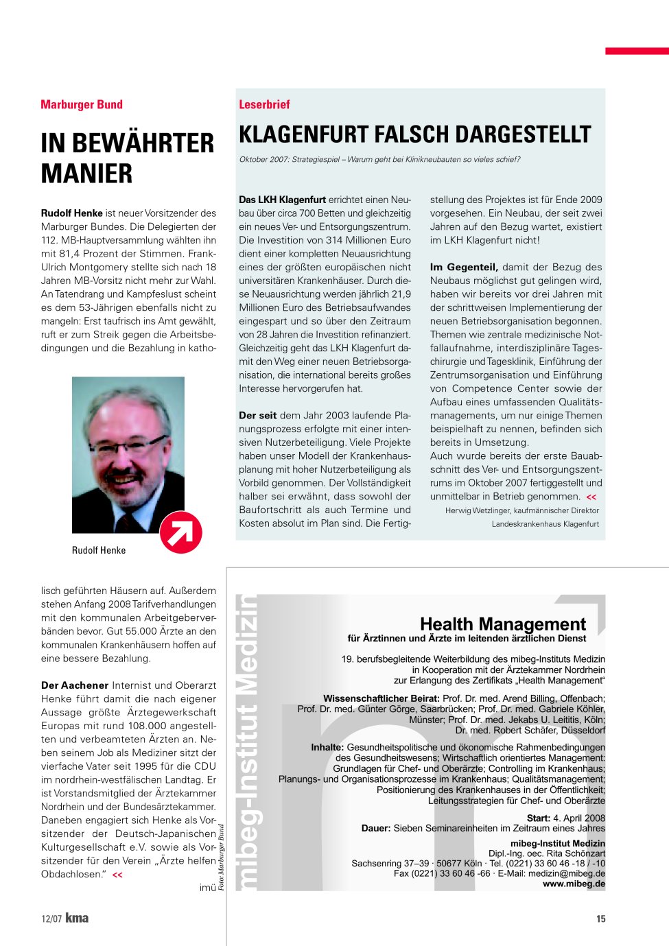 Vorschauseite 1: In bewährter Manier