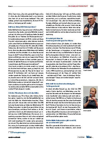 Vorschauseite 5: KI ist da. Wo sind die Bibliotheken?