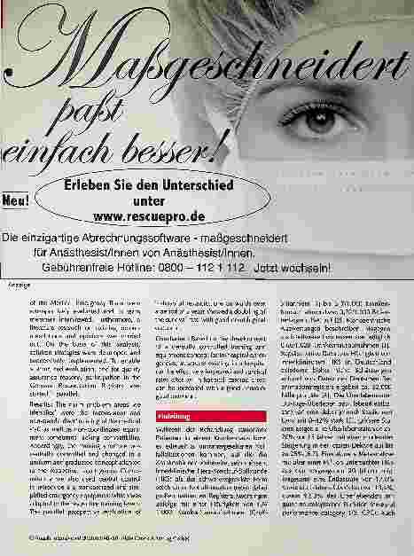 Vorschauseite 2: Entwicklung eines zentral gesteuerten Ausbildungsund Ausstattungskonzepts für innerklinische Notfälle.