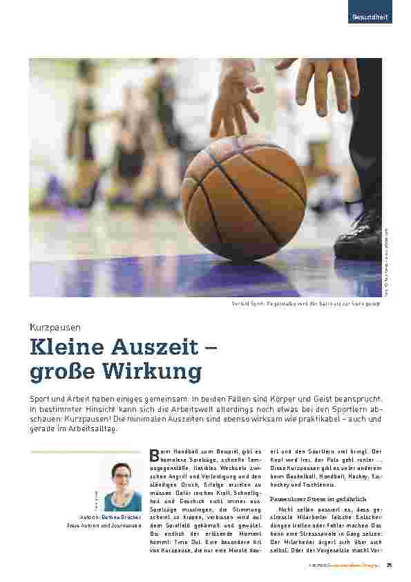 Vorschauseite 1: Kleine Auszeit – große Wirkung