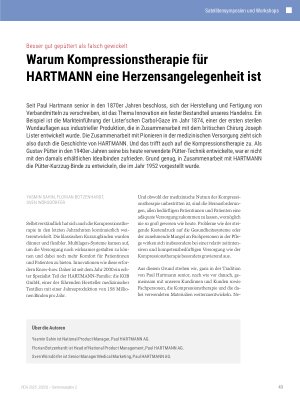 Vorschauseite 1: Warum Kompressionstherapie für HARTMANN eine Herzensangelegenheit ist