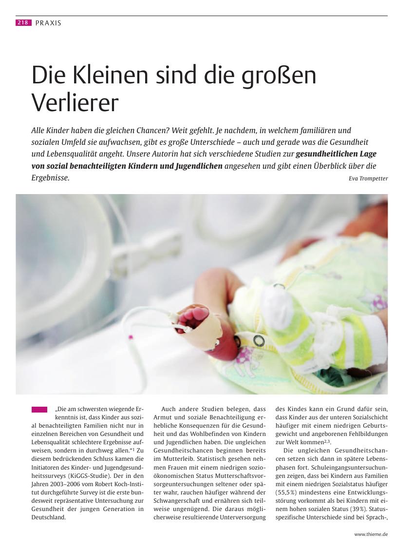Vorschauseite 1: Die Kleinen sind die großen Verlierer