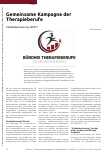 Vorschauseite 1: Gemeinsame Kampagne der Therapieberufe