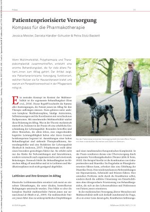 Vorschauseite 1: Patientenpriorisierte Versorgung Kompass für die Pharmakotherapie