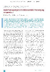 Vorschauseite 1: Inwiefern wird geschlechtersensible Versorgung umgesetzt?