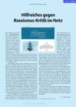 Vorschauseite 1: Hilfreiches gegen Rassismuskritik im Netz