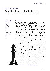 Vorschauseite 2: Das Geld folgt der Reform.