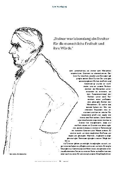 Vorschauseite 2: Dank an Rudolf Steiner