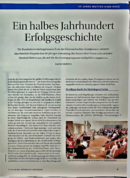 Vorschauseite 1: Ein halbes Jahrhundert Erfolgsgeschichte