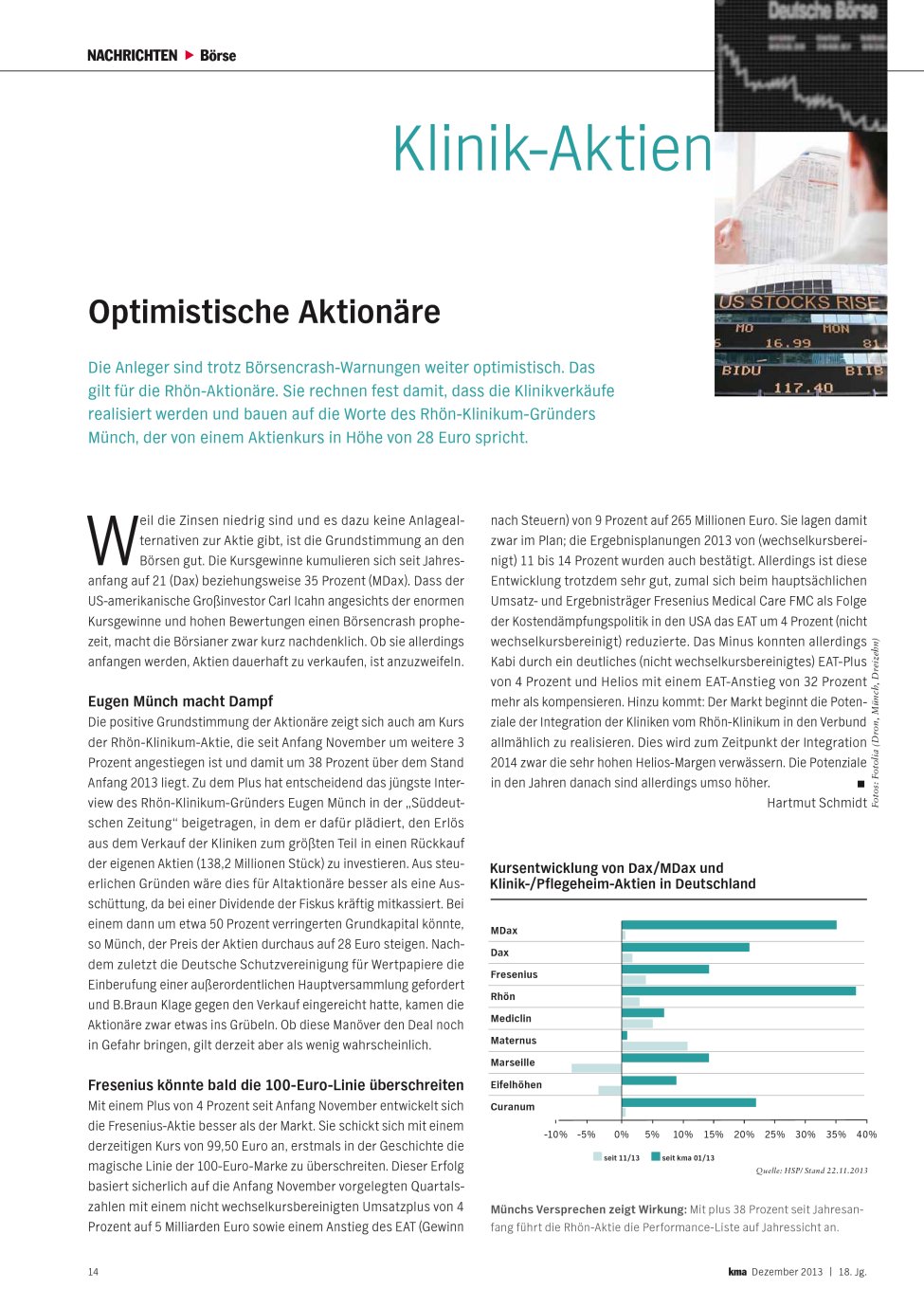 Vorschauseite 1: Optimistische Aktionäre