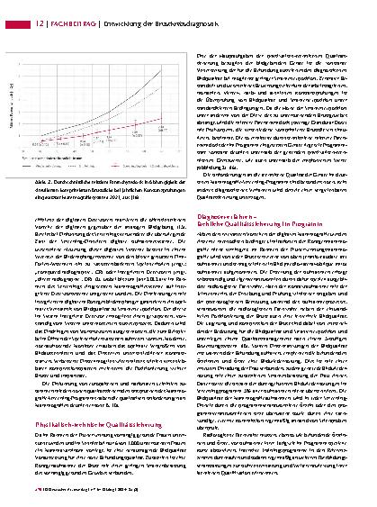 Vorschauseite 3: Entwicklung der Brustkrebsdiagnostik: Das Mammografie-Screening-Programm als Motor