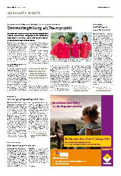 Vorschauseite 1: Demenzbegleitung als Teamprojekt
