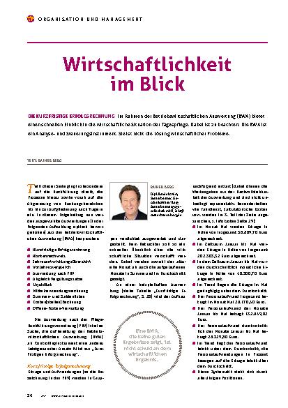 Vorschauseite 1: Wirtschaftlichkeit im Blick