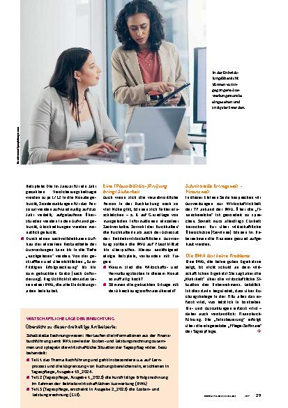 Vorschauseite 4: Wirtschaftlichkeit im Blick