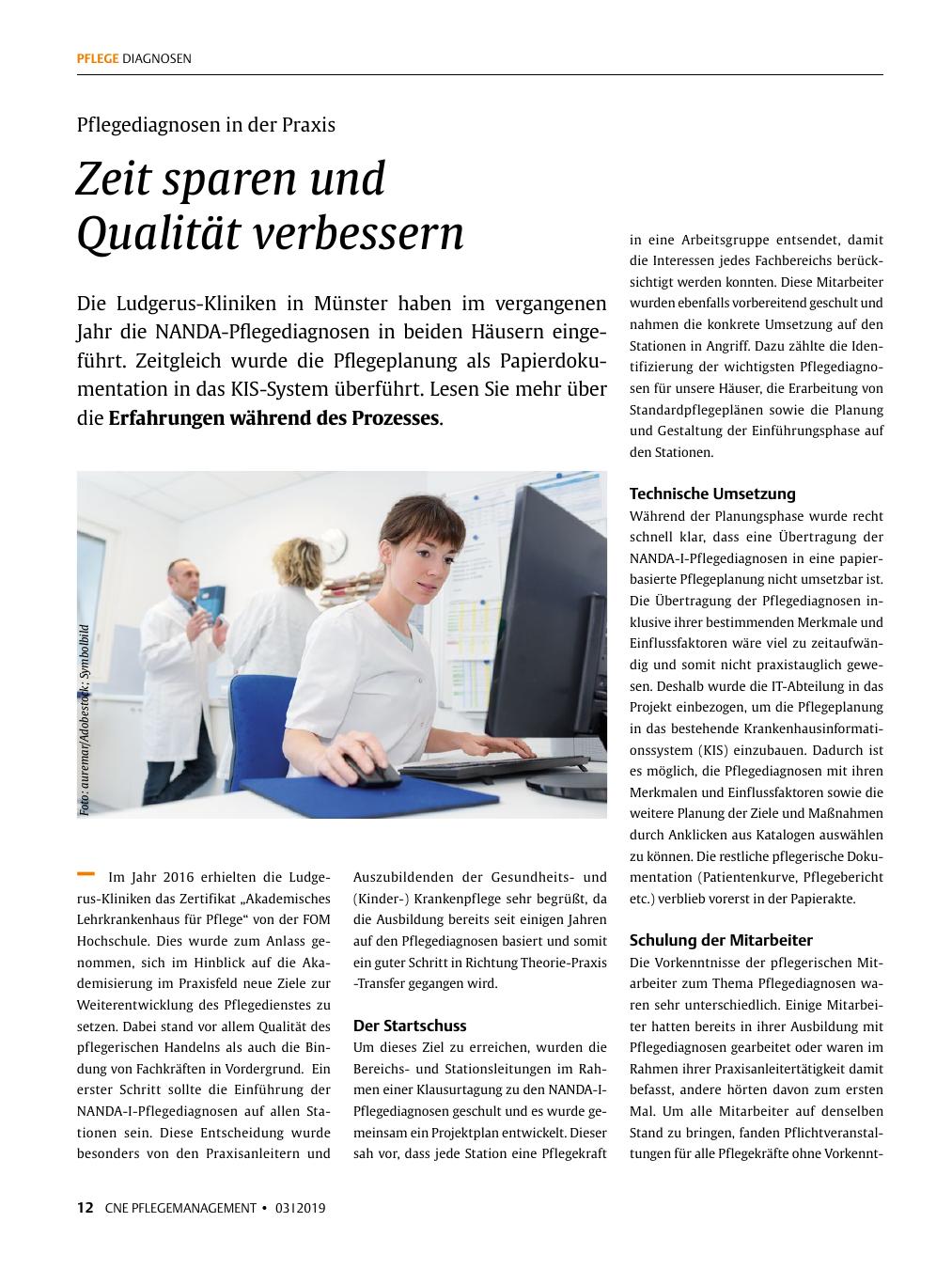 Vorschauseite 1: Zeit sparen und Qualität verbessern