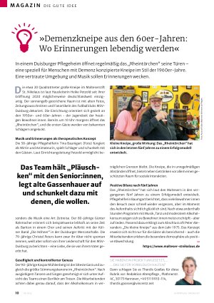 Vorschauseite 1: »Demenzkneipe aus den 60er-Jahren: Wo Erinnerungen lebendig werden«