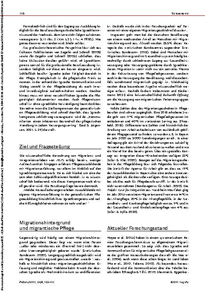 Vorschauseite 2: Sprachkompetenzerwerb in der Pflegebildung: Selbstwahrnehmung, Herausforderungen und Ressourcen von migrantischen Pflegelernenden