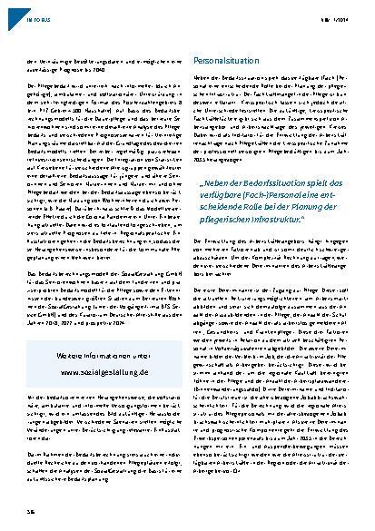 Vorschauseite 6: Analytische Unterstützung für Kommunen: Mit fundierten Analysen die kommunale Pflegeplanung optimieren.
