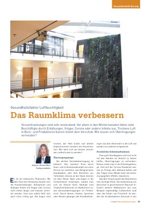 Vorschauseite 1: Gesundheitsfaktor Luftfeuchtigkeit Das Raumklima verbessern