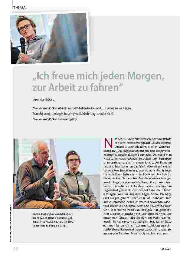 Vorschauseite 1: Ich freue mich jeden Morgen, zur Arbeit zu fahren.