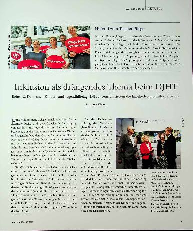 Vorschauseite 1: Inklusion als drängendes Thema beim DJHT
