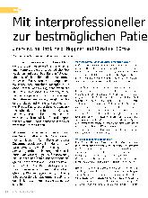 Vorschauseite 1: Mit interprofessioneller Zusammenarbeit zur bestmöglichen Patientenversorgung