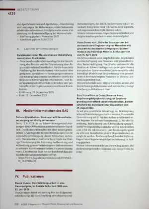 Vorschauseite 5: Gesetzgebung Parlamentarische Vorstösse