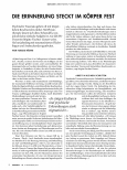 Vorschauseite 1: Die Erinnerung steckt im Körper fest