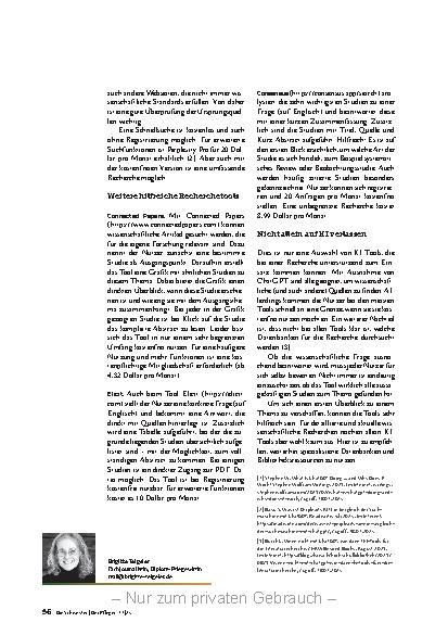 Vorschauseite 3: KI als Recherchehelfer