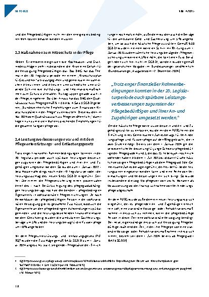 Vorschauseite 3: Die Pflegepolitik in der 20. Legislaturperiode – ein Rückblick