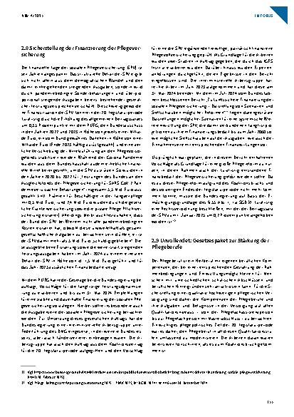 Vorschauseite 6: Die Pflegepolitik in der 20. Legislaturperiode – ein Rückblick