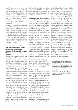 Vorschauseite 4: «Die Schule ist der integrativste Teil unserer Gesellschaft»