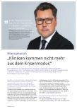 Vorschauseite 1: Bilanzgespräch „Kliniken kommen nicht mehr aus dem Krisenmodus“