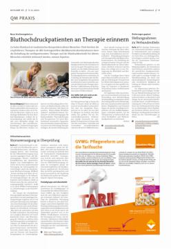 Vorschauseite 1: Bluthochdruckpatienten an Therapie erinnern